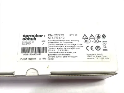New | in-Stock Sprecher+Schuh Ser. A Auxiliary Contact Block 10-PACK Contact Blocks Michigan US | Maverick Industrial Sales #1390934