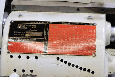 Used 1975 South Bend 10" Precision 187ZB, 1 Phase Electrics Precision Lathes New Jersey US | Machinery Values #944392