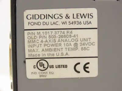 Used GIDDINGS & LEWIS _UNKNOWN_ Servo Drives Indiana US | Arrow Industrial #1566756
