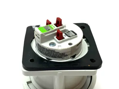 Used Hubbell Heavy Duty Female Pin & Sleeve Receptacle 2-Pole 3-Wire YELLOW Electrical Fittings Michigan US | Maverick Industrial Sales #1401509