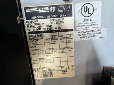 Used 2004 DETROIT 30GSG Generators Utah US | Global Remarketing #1285959