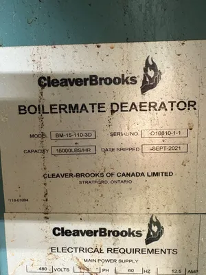 Used CLEAVER BROOKS BM-15-110-3D Boilers South Carolina US | ESS Industrial Equipment Sales #1352946