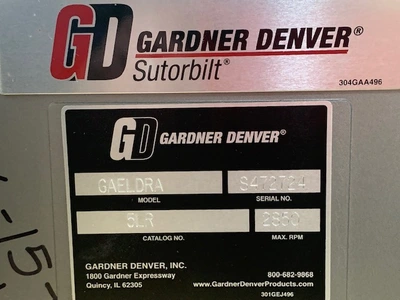 USED Sutorbilt Gardner Denver GAELDRA