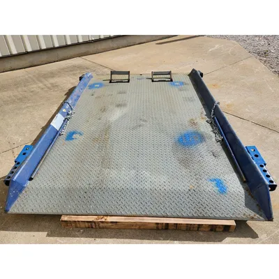 Used Bluff Mfg 6' wide X 10' long Steel Dock Board 20,000LBS Cap.