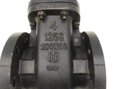 Milvaco 2885M Cast Iron IBBM Flanged Gate Valve 4" Class 125S 200 WOG