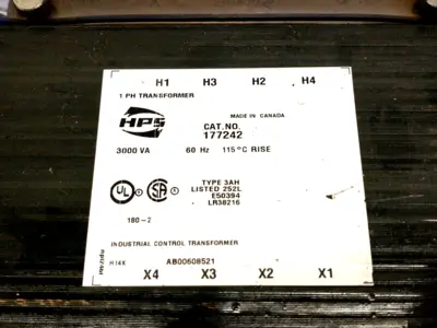 177242 | HPS  Industrial Control Transformer 3000VA 1PH - Used