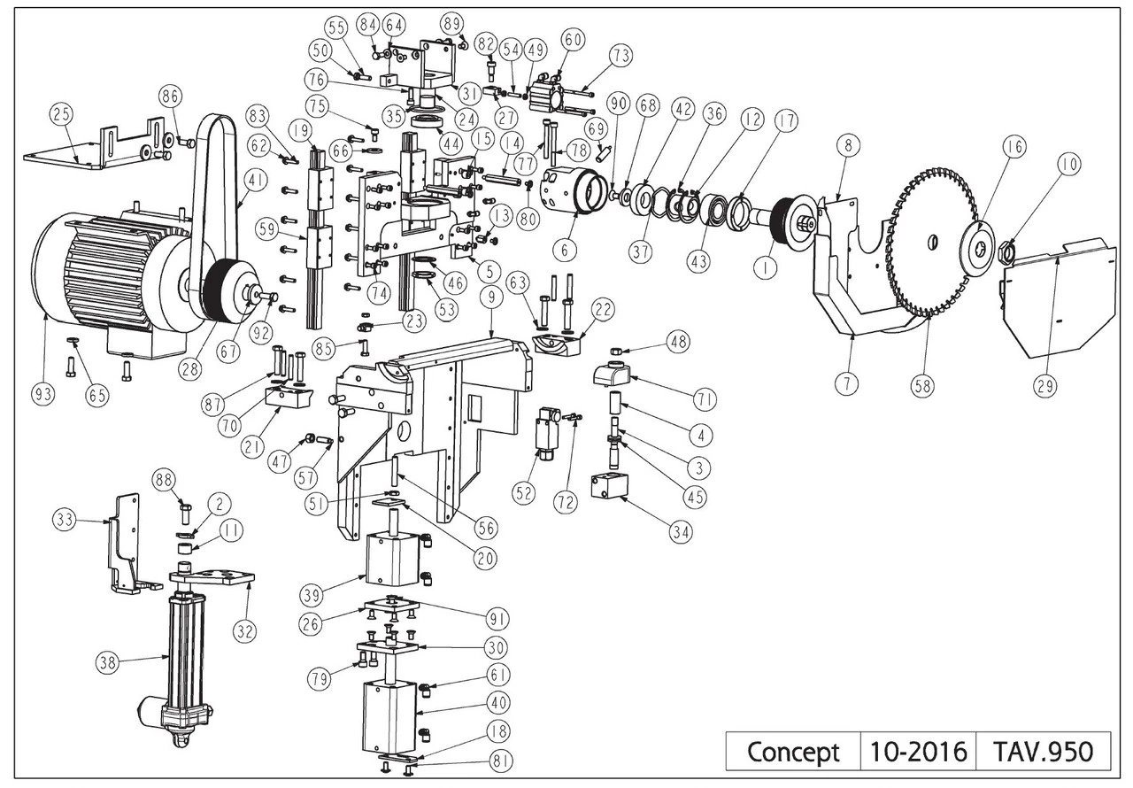 Fimal Concept 350 Parts Manual