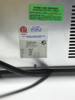 USED GRIESHABER GLS LIGHT SOURCE