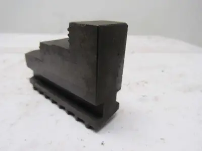 46 7 2" T x 3" Long Lathe Hard Step Jaw Set Lot Of 3