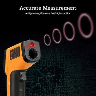 Temp-Meter Temperature Gun Non-contact Digital Laser IR Infrared Thermometer