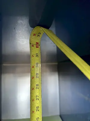 35" X 33" X 60" ELECTRIC FIRED PASS THROUGH DRYING OVEN. STOCK # 0310523.