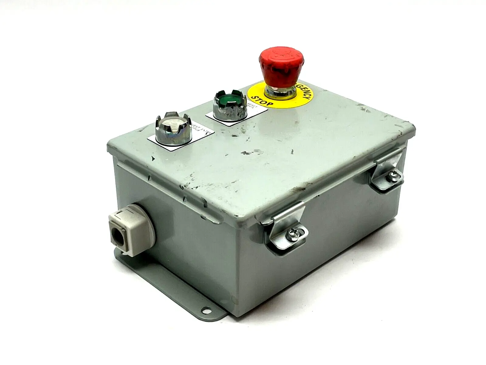 Continuous Hinge Enclosure | Hoffman A806CH  w/ Allen Bradley Pushbuttons - Used
