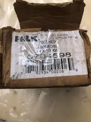 FALK 0704598 1″ Gear Coupling 1030T 1/4″ X 1/8″ KW -NIB