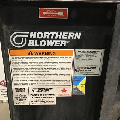 Northern Blower 24″ Round Intake 16 x 21 Square Outlet