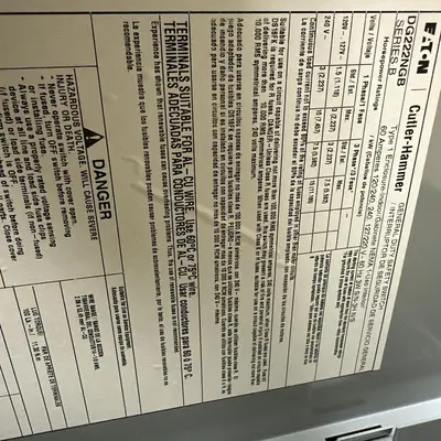 New | in-Stock EATON DG222NGB Miscellaneous Equipment (Electrical & Power) Ohio US | Surplus Asset Holdings #1238250