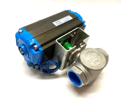 New | in-Stock MARWIN UT SERIES PNEUMATIC BALL VALVE ACTUATOR ASSEMBLY 1-1/2" 3-WAY Linear Actuators | Maverick Industrial Sales #1113083