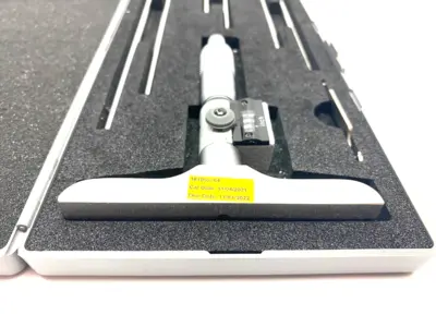 USED SPI MECHANICAL DEPTH MICROMETER 0-6" ROD SET, RATCHET STOP THIMBLE