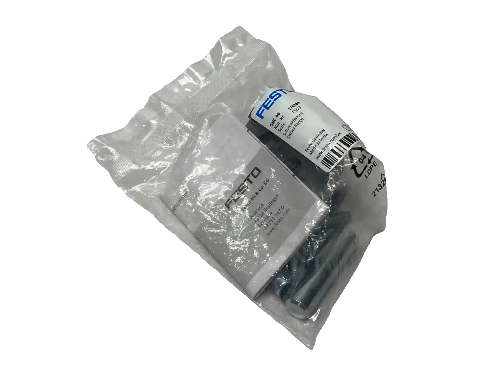 New | in-Stock Festo Swivel Flange for Clevis Foot 174384 Parts (Hydraulics and Pneumatics) Michigan US | Maverick Industrial Sales #1514710