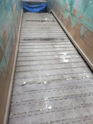56” Wide Steel Belt Infeed Conveyor