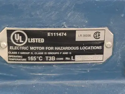 60 hp, 460 volts, 1185 rpm, 404T Electric Motor Type RGZZESD