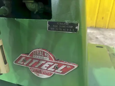 2,000 LBS X 12" LITTELL MODEL #20-12 DOUBLE END PULL OFF UNCOILER COIL REEL: STOCK #23713