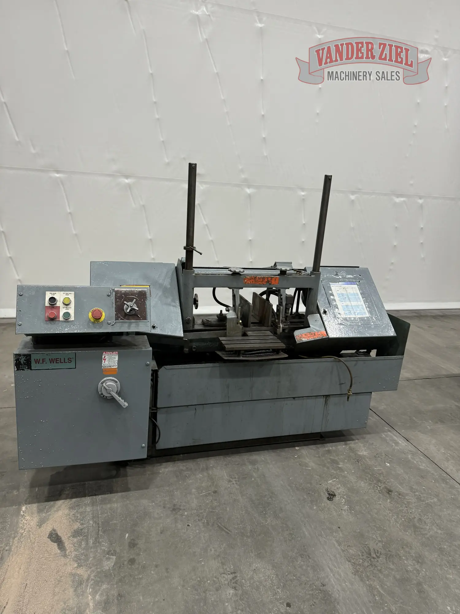 Used W.F. WELLS W-9 HORIZONTAL SAW Horizontal Band Saws Michigan US | Vander Ziel Machinery Sales #482872
