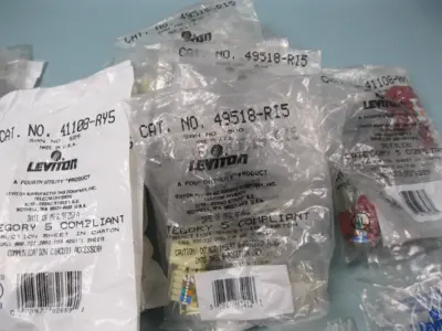 Huge Mixed Lot Leviton QuickPort Connectors 41108-RG5 49518-RI5 & More NEW H12