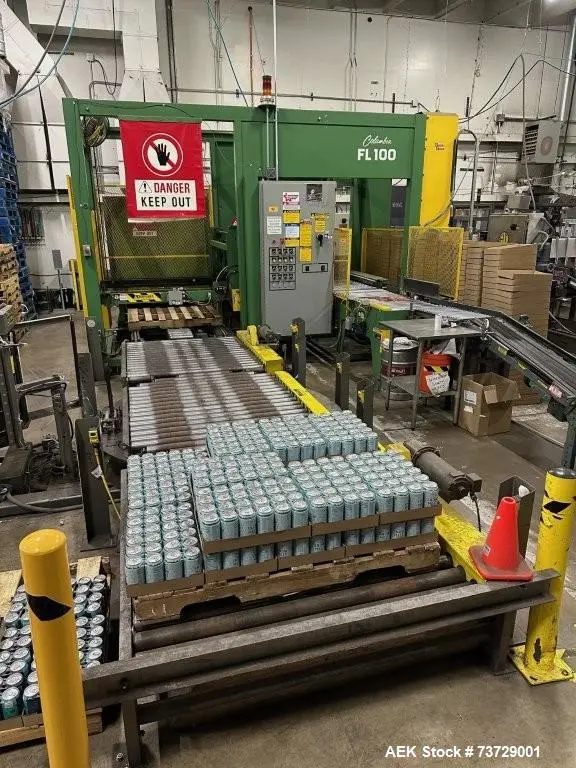 Used COLUMBIA FL-100 Palletizers Illinois US | Aaron Equipment #1512821