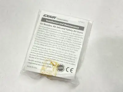 New | in-Stock EXAIR High Power Safety Air Nozzle 1/4" FNPT Nozzles Michigan US | Maverick Industrial Sales #1395141