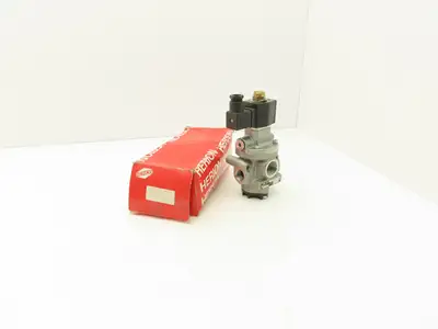 Herion 80-265-70 Pneumatic Air Indirect Solenoid Actuated Poppet Valve 24V Coil