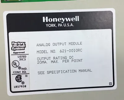 HONEYWELL 621-0010RC Analog Output Module 3C-3