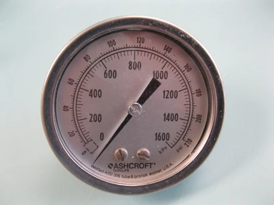 Lot (6) Diaphragm & Plain Gauges for Parts or Repair Ashcroft Anderson D13