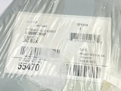 New | in-Stock Hoffman Continuous Hinge Enclosure w/ Clamps Type 4 10x8x6 Gray 55470 Electrical Boxes Michigan US | Maverick Industrial Sales #1392575