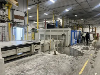 2014 CMS BREMBANA Formax w/ In and out Feed Tables Saw Jets | STONE EQUIPMENT WAREHOUSE (2)
