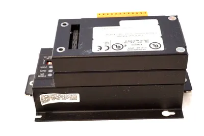 USED HORNER ELECTRIC HE800F0X104C BASE MODULE W/ MIX211, DAC002 ANALOG MODULES