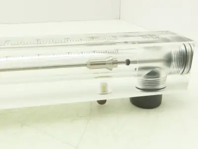 King Instrument 75302117C05 Flow Meter 14" Long 3/4" NPT Adjustable Clear F Port