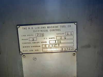 Leblond  16” X 30” Lathe