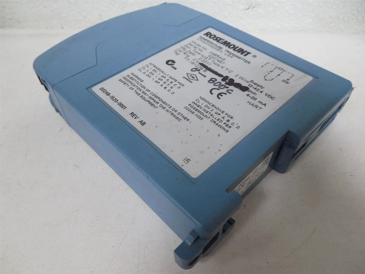 Rosemount 248RAI5 Temperature Transmitter Module Used