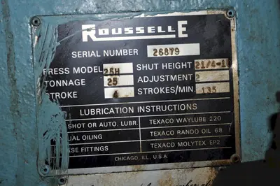 USED ROUSSELLE 25H