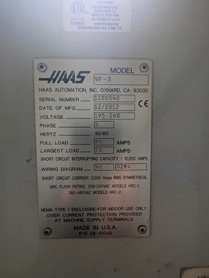 2012 HAAS VF-3 Vertical Machining Centers | Toolquip, Inc. (19)