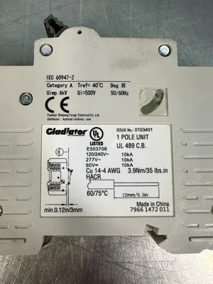 USED Gladiator 60947-2