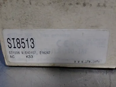 Used IFM ELECTRONIC SI8513 Flowmeters Ohio US | HGR 24 #911394