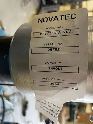 Novatec AF-1 Auger Color Feeder / Plastic Hopper w/ 2-1/2” Station Valve