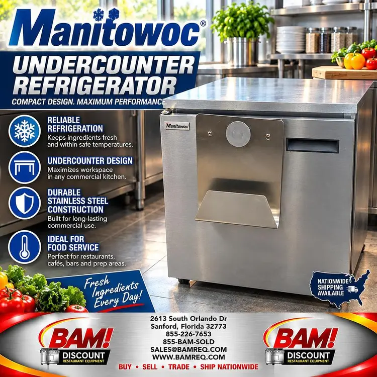 Used MANITOWOC 406CA - DHL Undercounter Refrigerators Florida US | BAM Discount Restaurant Equipment #1442829