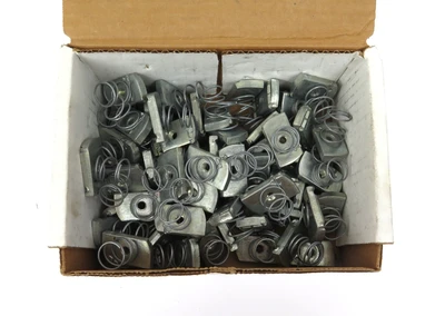 Unistrut P4006-1420EG 1/4" Channel Nut w Spring Lot ~60 Strut Hardware