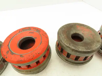 Ridgid 12-R Die Heads With Dies 5 Piece Set For Manuel Ratchet Threader