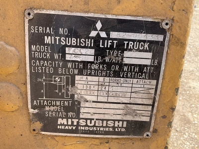 USED MITSUBISHI FGC20