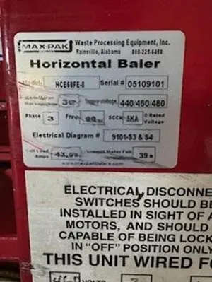 USED MAX-PAK HCE 60FE-8