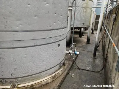 Used Northland 10,000 Gallon Stainless Steel Tank – Insulated, Cone Top, Sloped Bottom