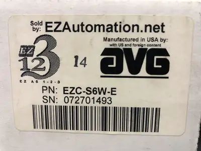 USED EZ AUTOMATION EZC-S6W-E